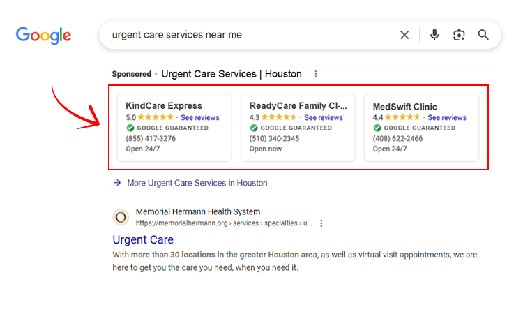 Google Local Service Ads (LSAs)