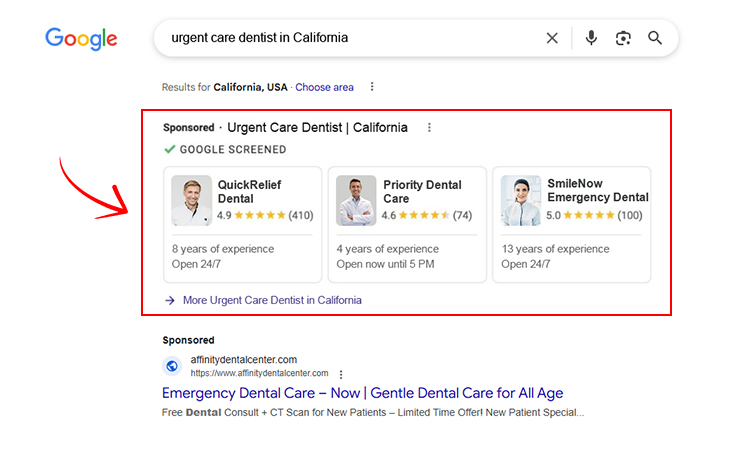 Google Screened Ads