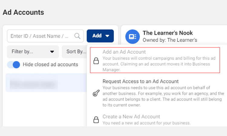 Create a Facebook Ads Manager Account