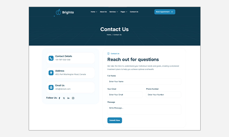 All-in-one Contact Us Page