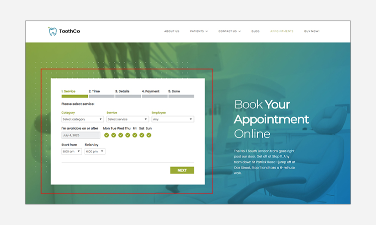 Online Appointment Scheduling