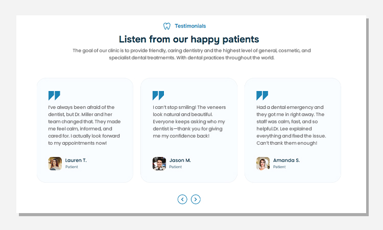 Patient Testimonials and Reviews