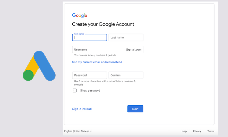 Create Your Account on Google Ads