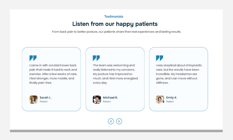 Patient Testimonials and Reviews