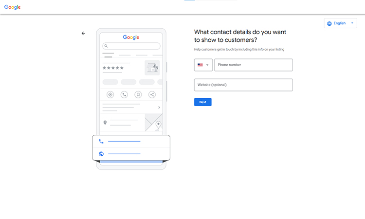 Add your Contact Information
