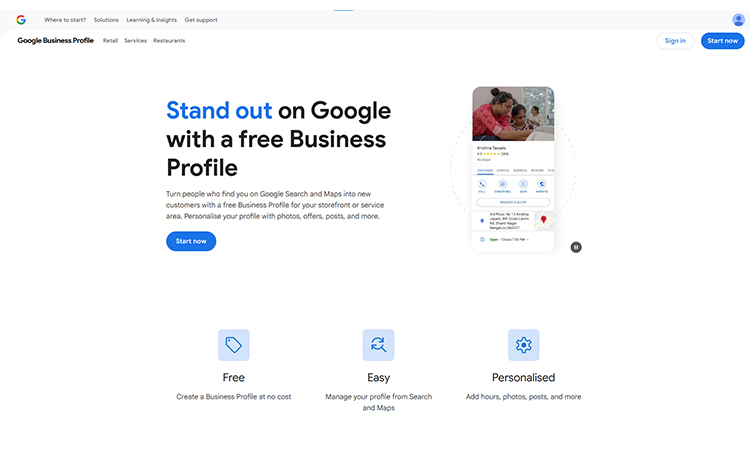 Sign in or Set up your Google Account