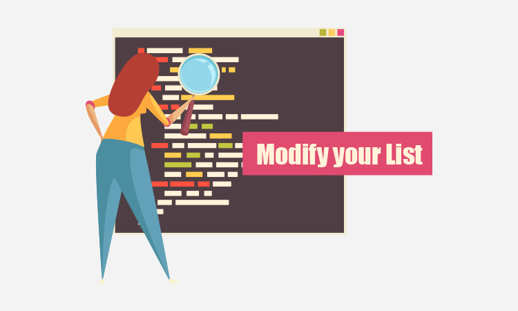 Refine and Modify your List